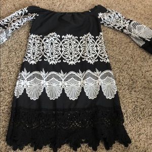 Off shoulder black dress